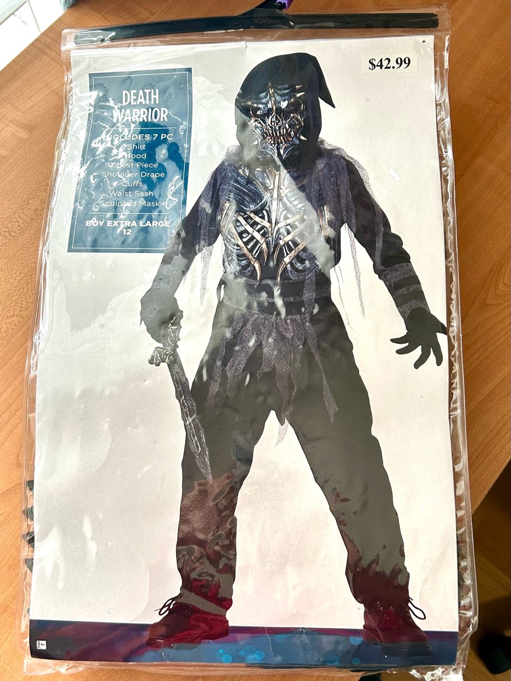 New costume In character brand Death Warrior Boy size Extra Large 12
